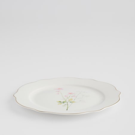 Talerz Deserowy Meadinna z motywem kwiatowym