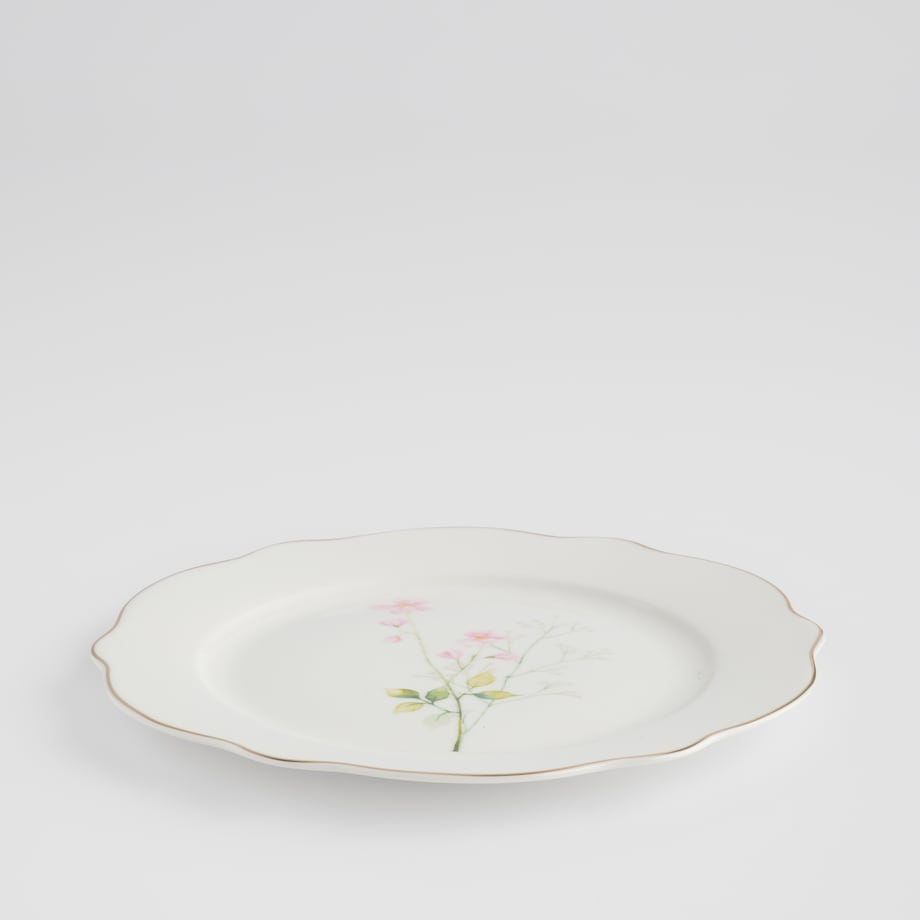 Talerz Deserowy Meadinna z motywem kwiatowym
