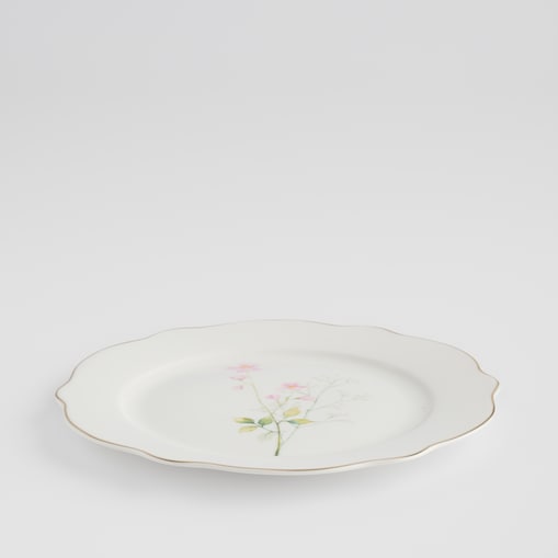 Talerz Deserowy Meadinna z motywem kwiatowym