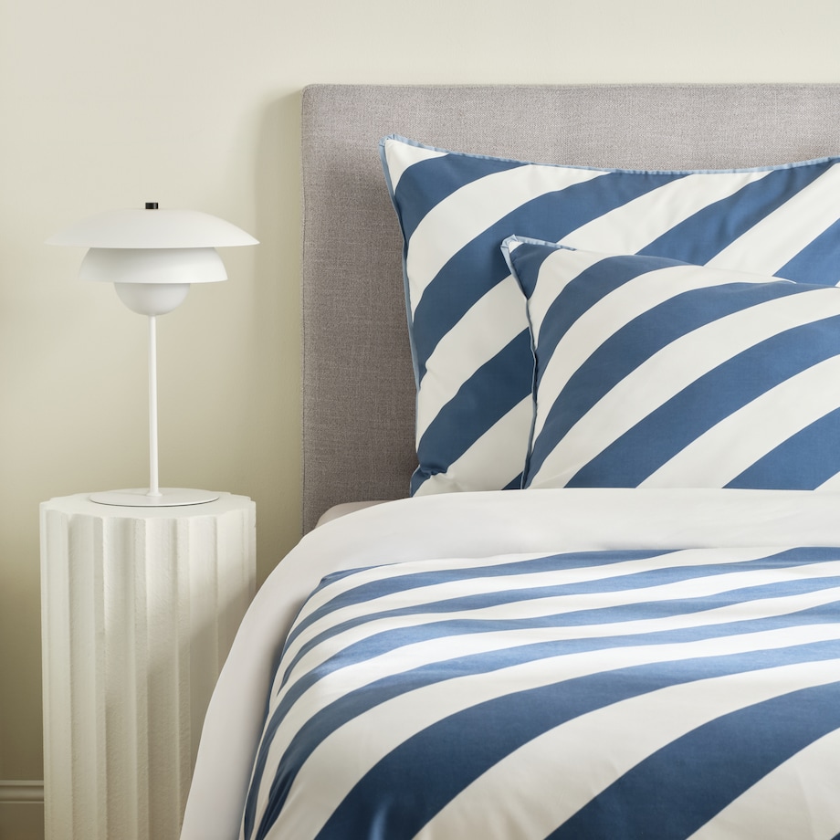 Pościel z mikrofibry z lamówką Pasiu 200x220 cm w paski