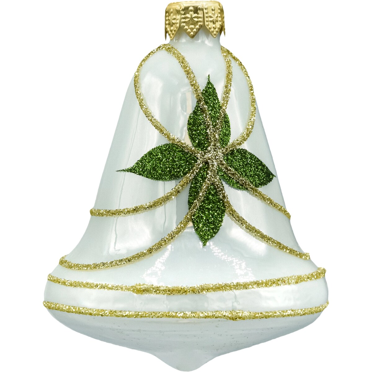 Bombka choinkowa: Dzwonek biały: 3 sztuki