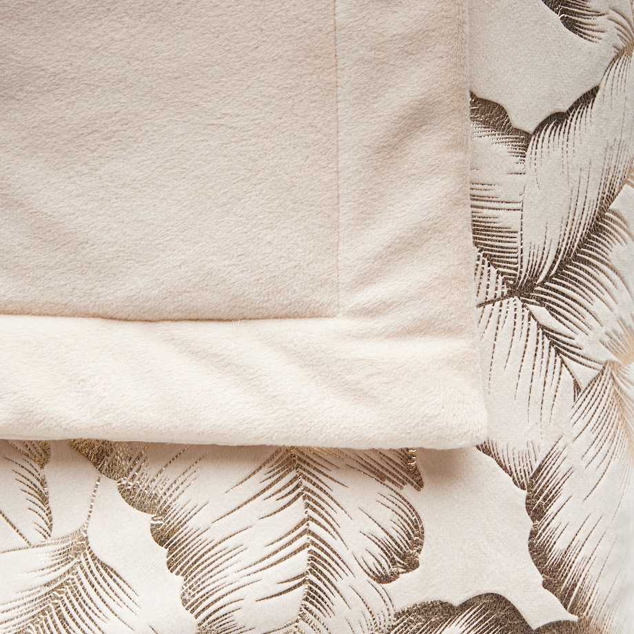 Wzorzysta narzuta na łóżko Foglare 220x240 cm z motywem liściastym