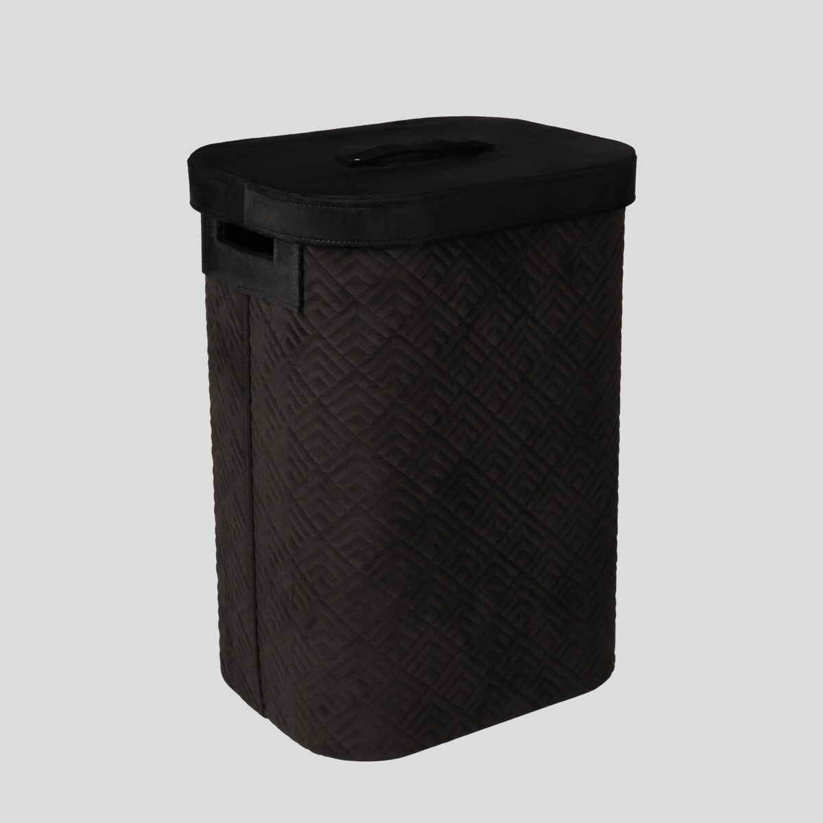 elegancki kosz na pranie z welwetu parazino 65 l