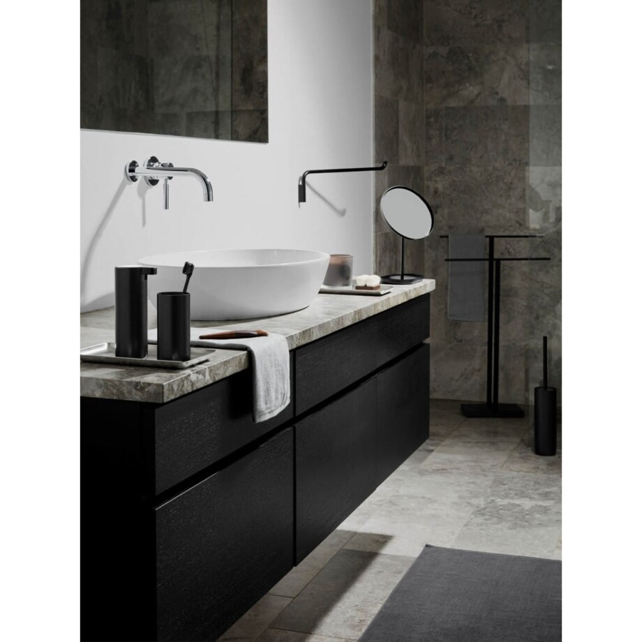 Dozownik do mydła MODO - stal, tytan, 16 cm