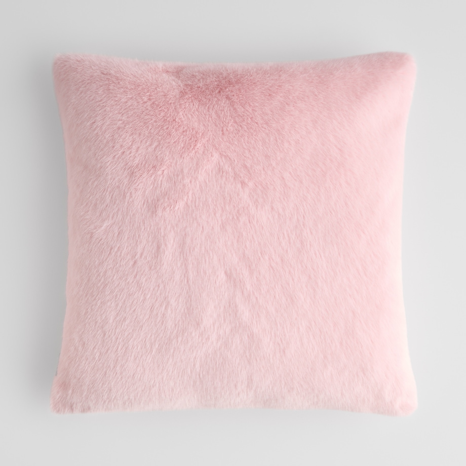 Poszewka Futrzana Molinio 45x45 cm w kratę