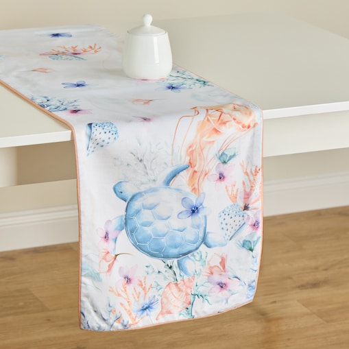 Bieżnik z nadrukiem Coralia 35x180 cm z motywem zwierzęcym