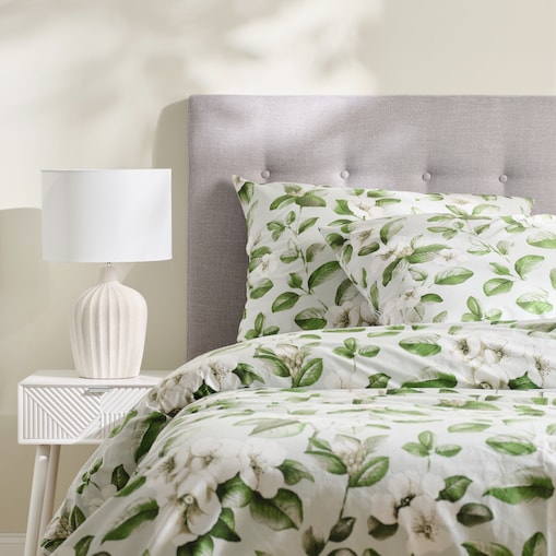 Pościel Bawełniana Cindelia 200x220 cm z motywem roślinnym