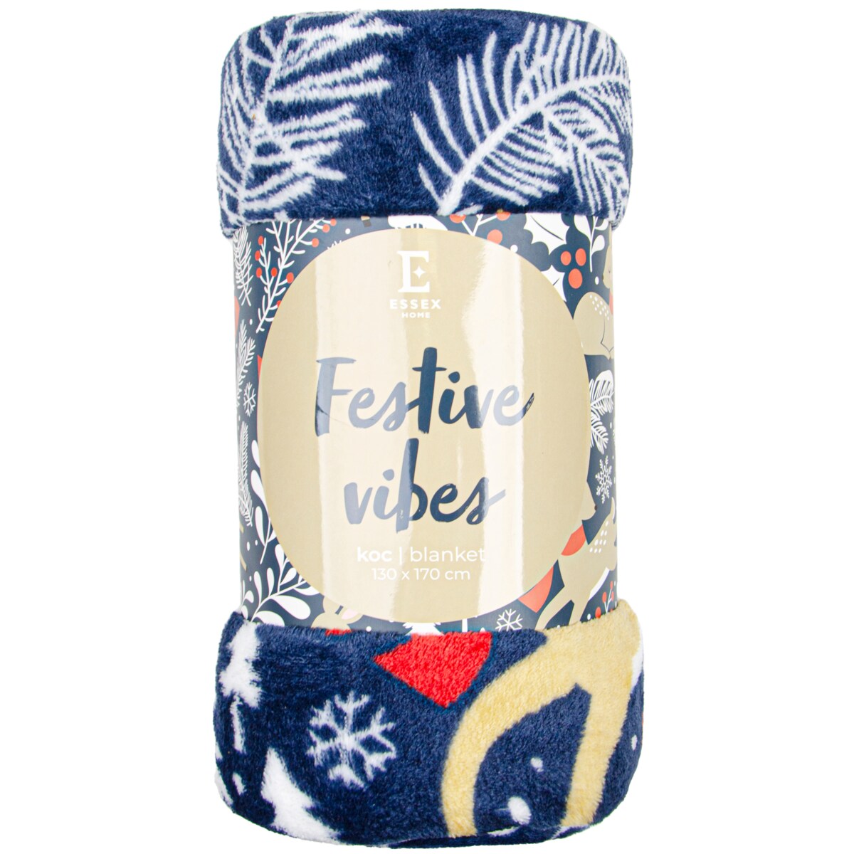 Drukowany koc Festive Vibes 130x170 cm
