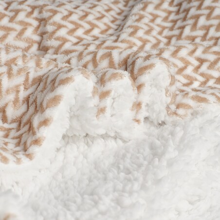 Jednokolorowy koc żakardowy Porko 150x200 cm