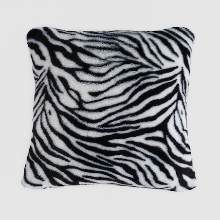 Poszewka Futrzana Zebrini 45x45 cm z motywem zwierzęcym