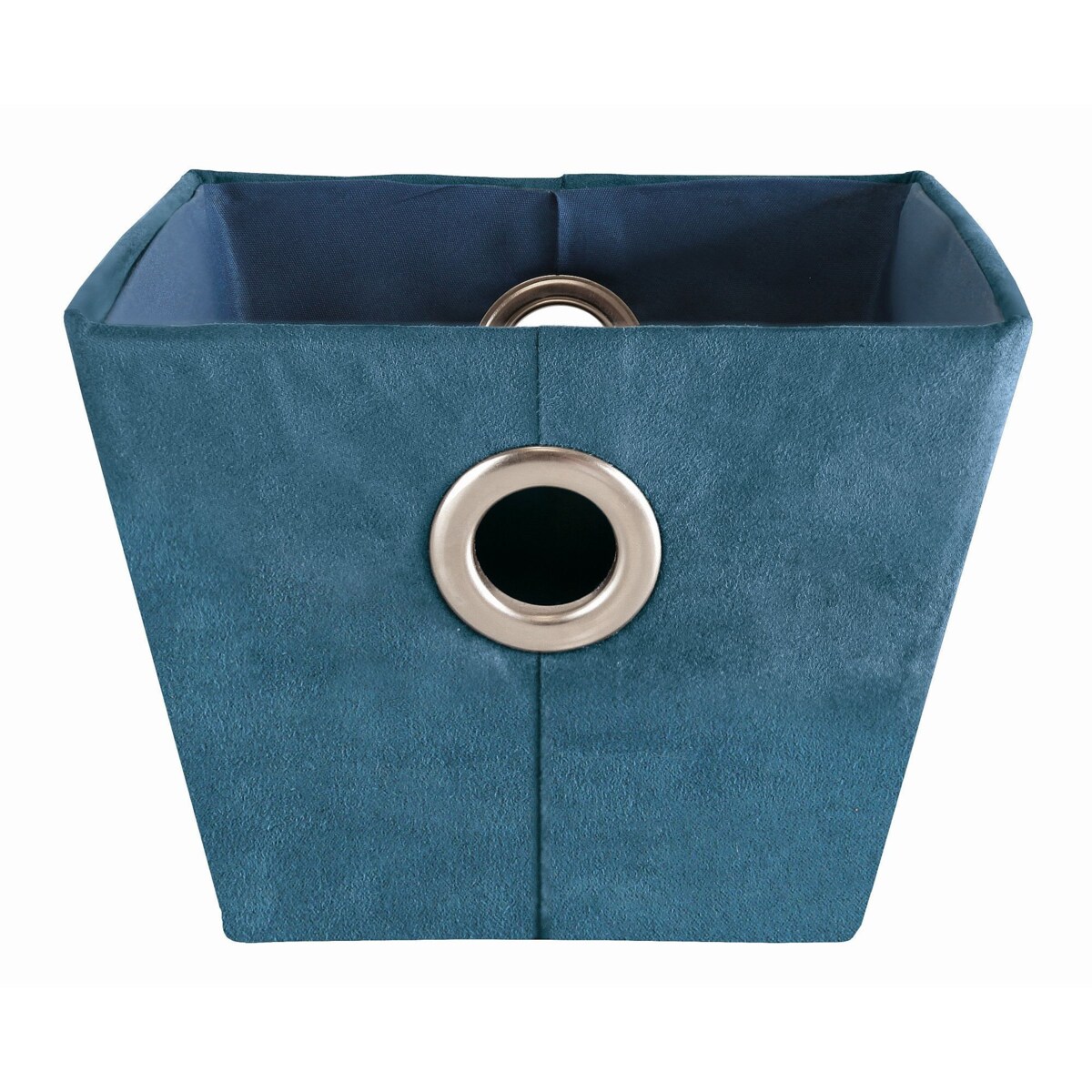 Kleine Wolke Suede Zamszowy pojemnik do przechowywania niebieski M