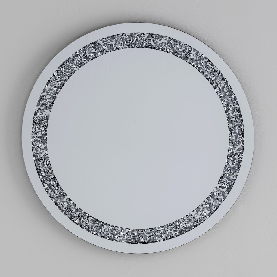 Okrągłe lustro z kryształkami selfirello 2 ø 60 cm