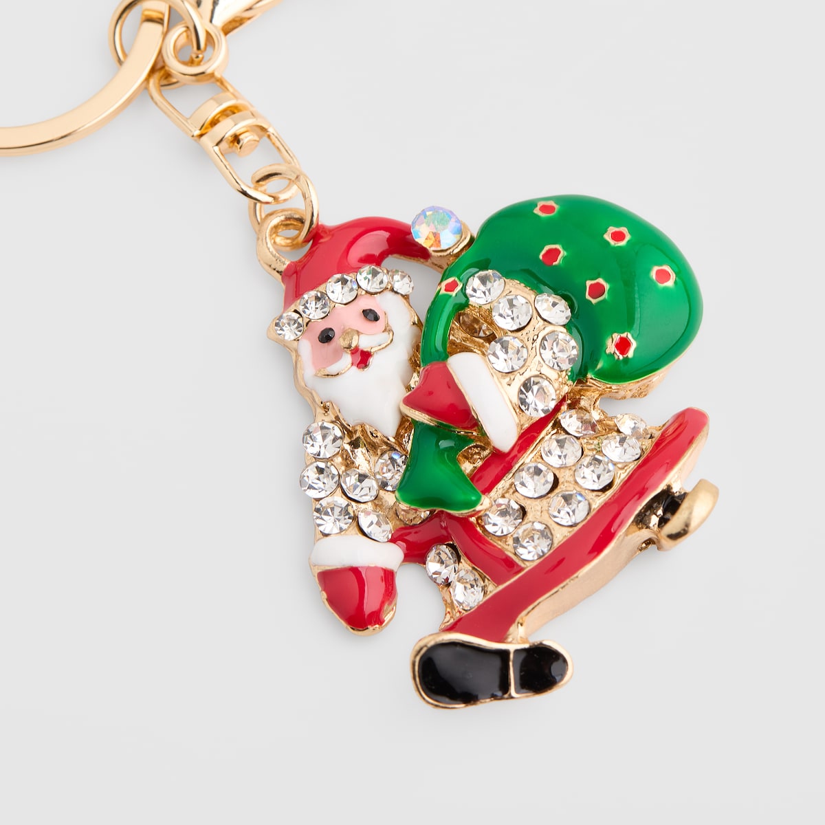 Brelok Santa z motywem mikołaja