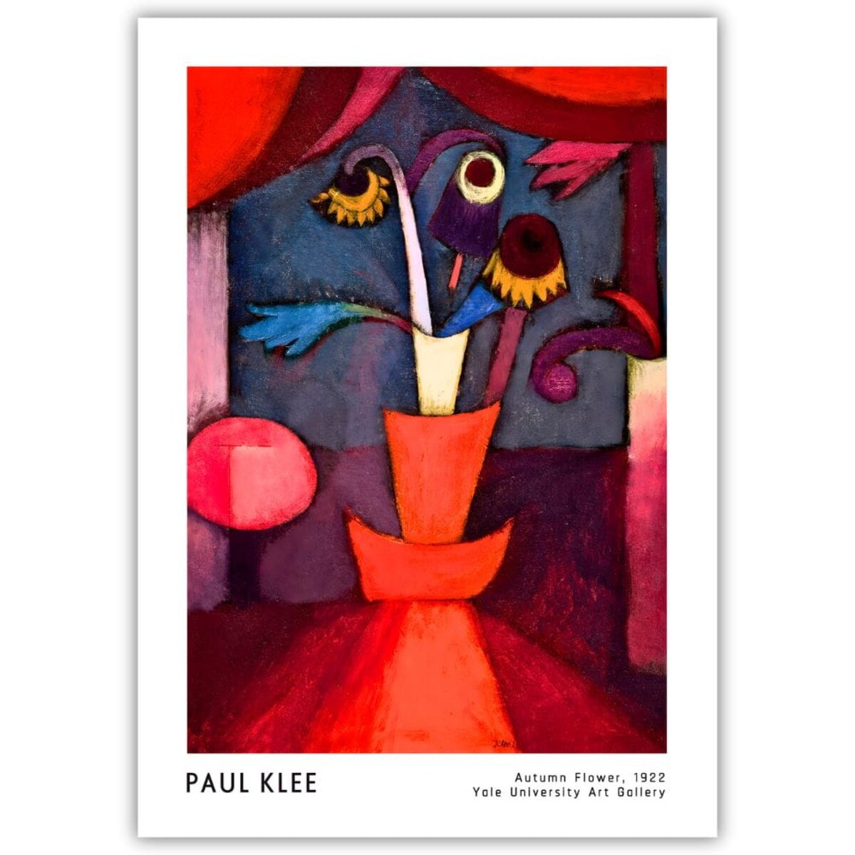 plakat paul klee autumn flower 30x40