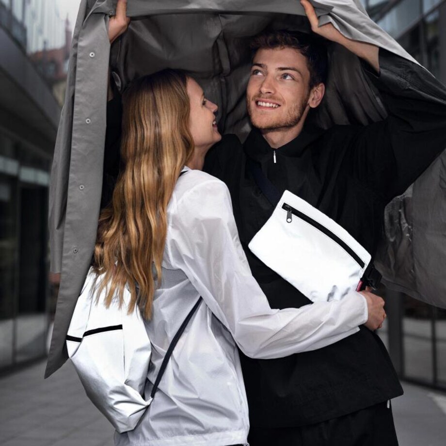 Odblaskowa nerka beltbag flat reflective, poliester, 2 l