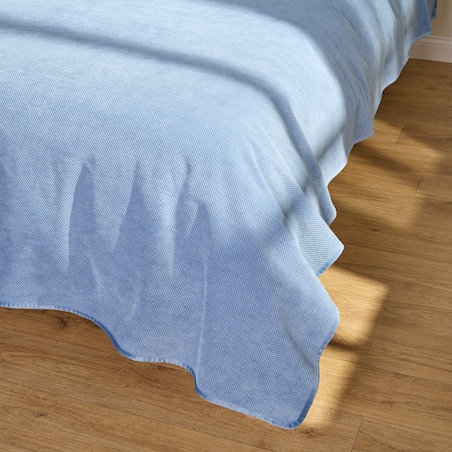 Jednokolorowa narzuta na łóżko Kord 200x220 cm