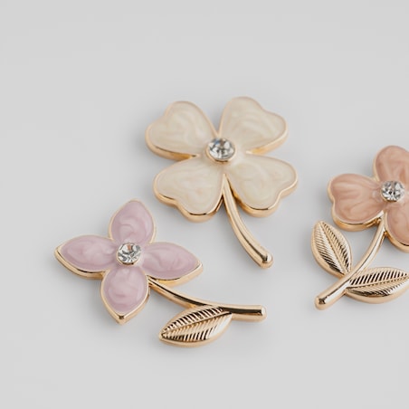 Komplet Magnesów Floweris z motywem kwiatowym