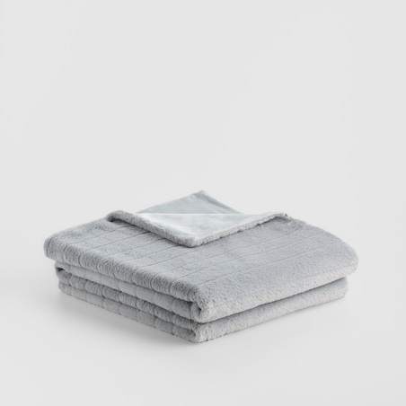 Jednokolorowa futrzana narzuta na łóżko Classolo 180x200 cm