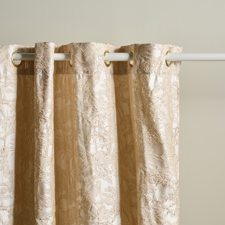 Zasłona Haftowana Santana 140x250 cm z motywem zwierzęcym