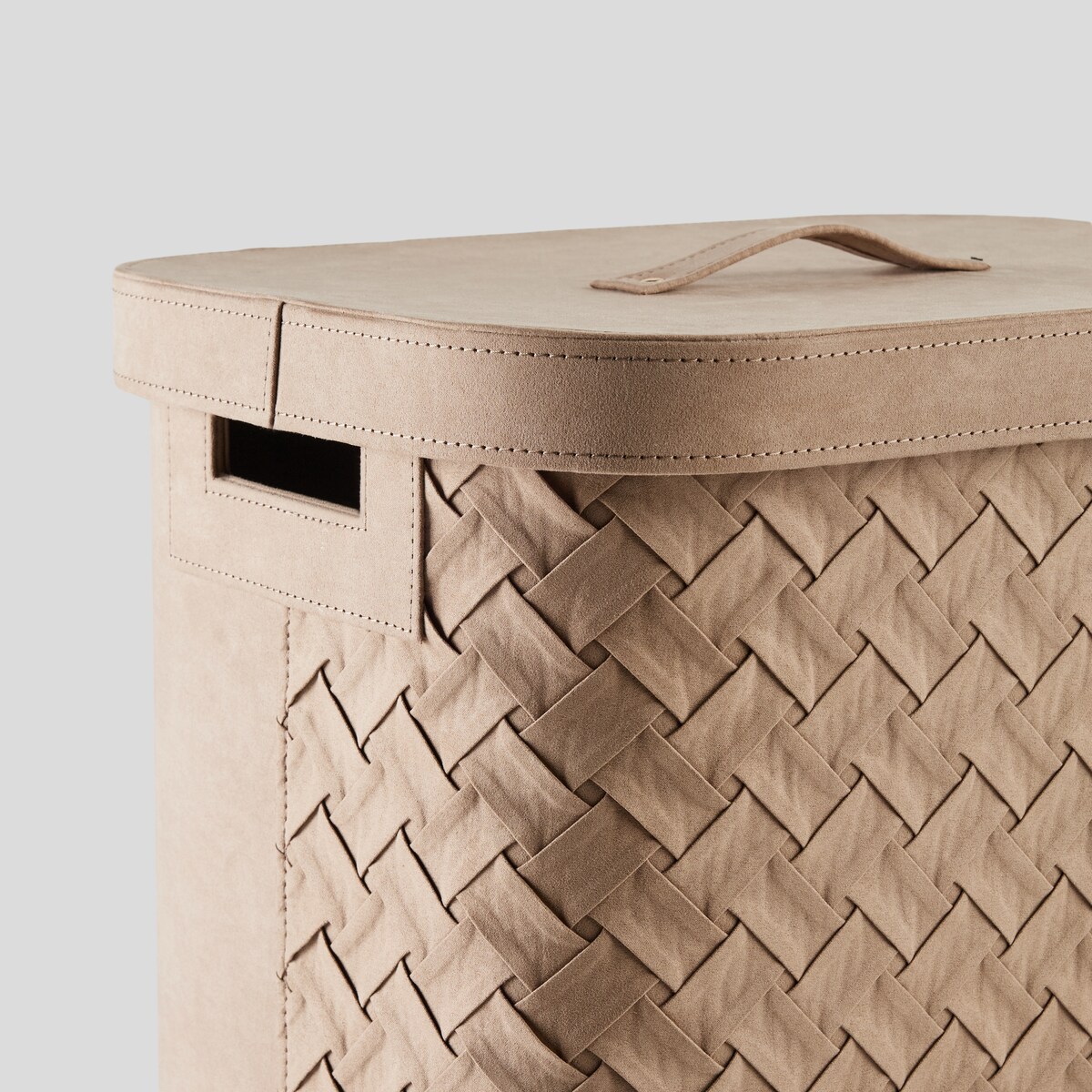 elegancki kosz na pranie z welwetu babtistin 65 l