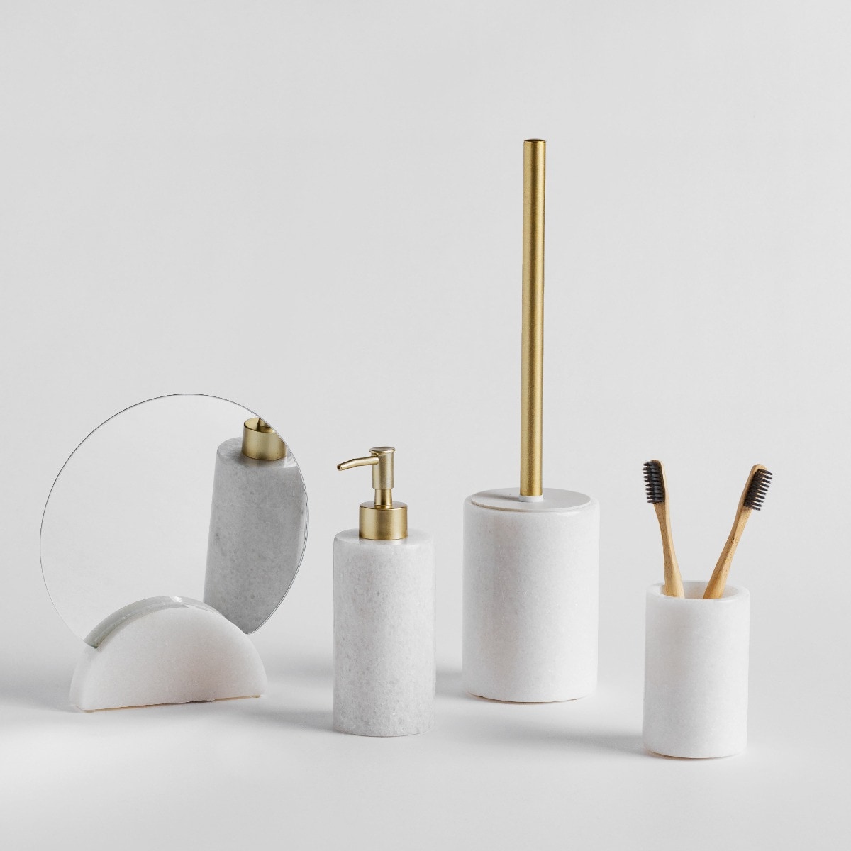 Zestaw Akcesoriów Łazienkowych z marmuru Marmoris