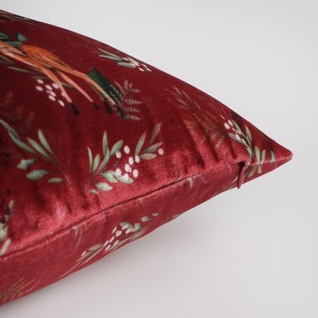 Poszewka z nadrukiem Wildero 45x45 cm z motywem zwierząt leśnych