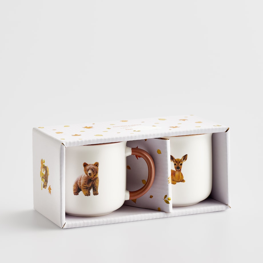 Komplet Kubków Babydeer z motywem zwierzęcym