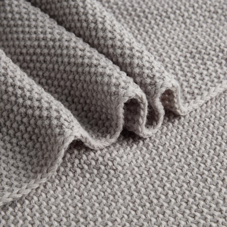 Jednokolorowy koc dzianinowy Zoltane 130x170 cm