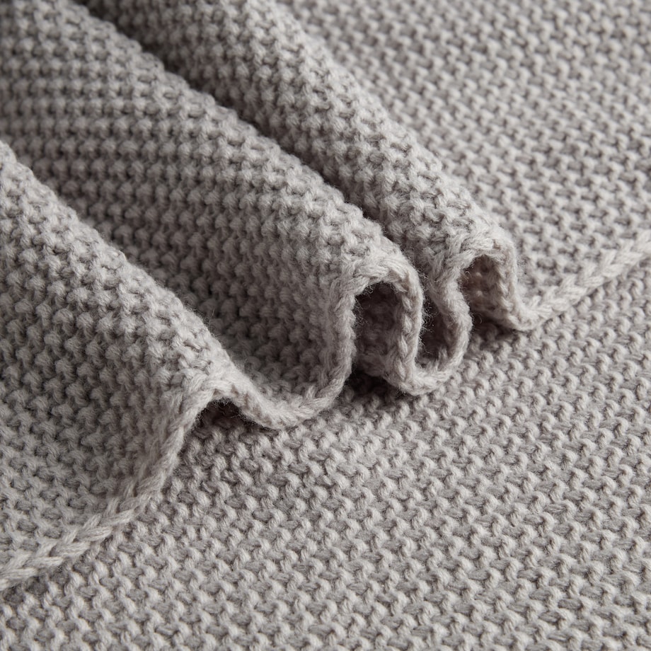 Jednokolorowy koc dzianinowy Zoltane 130x170 cm