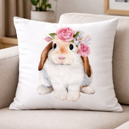 Poszewka Welwetowa White rabbit 40x40 cm