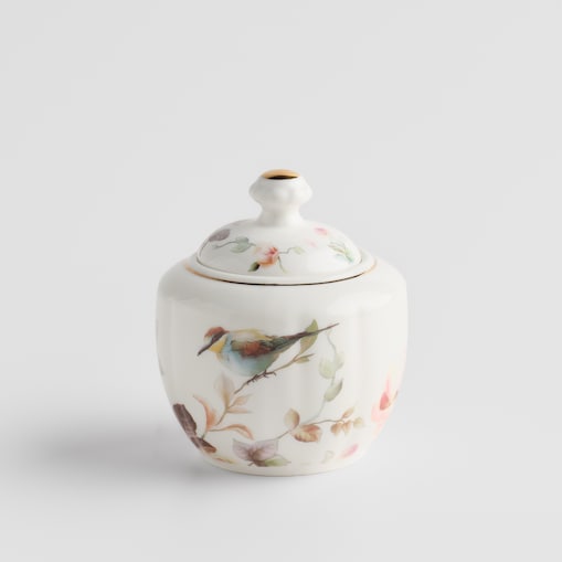 Cukiernica Botania z motywem roślinnym