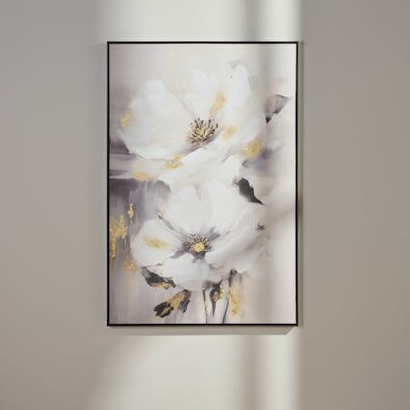 Obraz w ramie z motywem kwiatowym gela 80x120