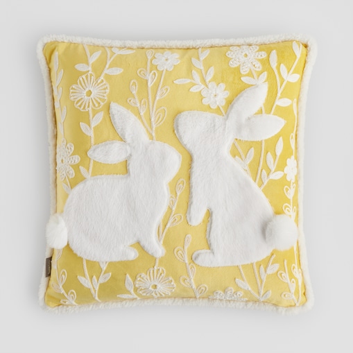 Poszewka Haftowana Kickic 45x45 cm z motywem królika