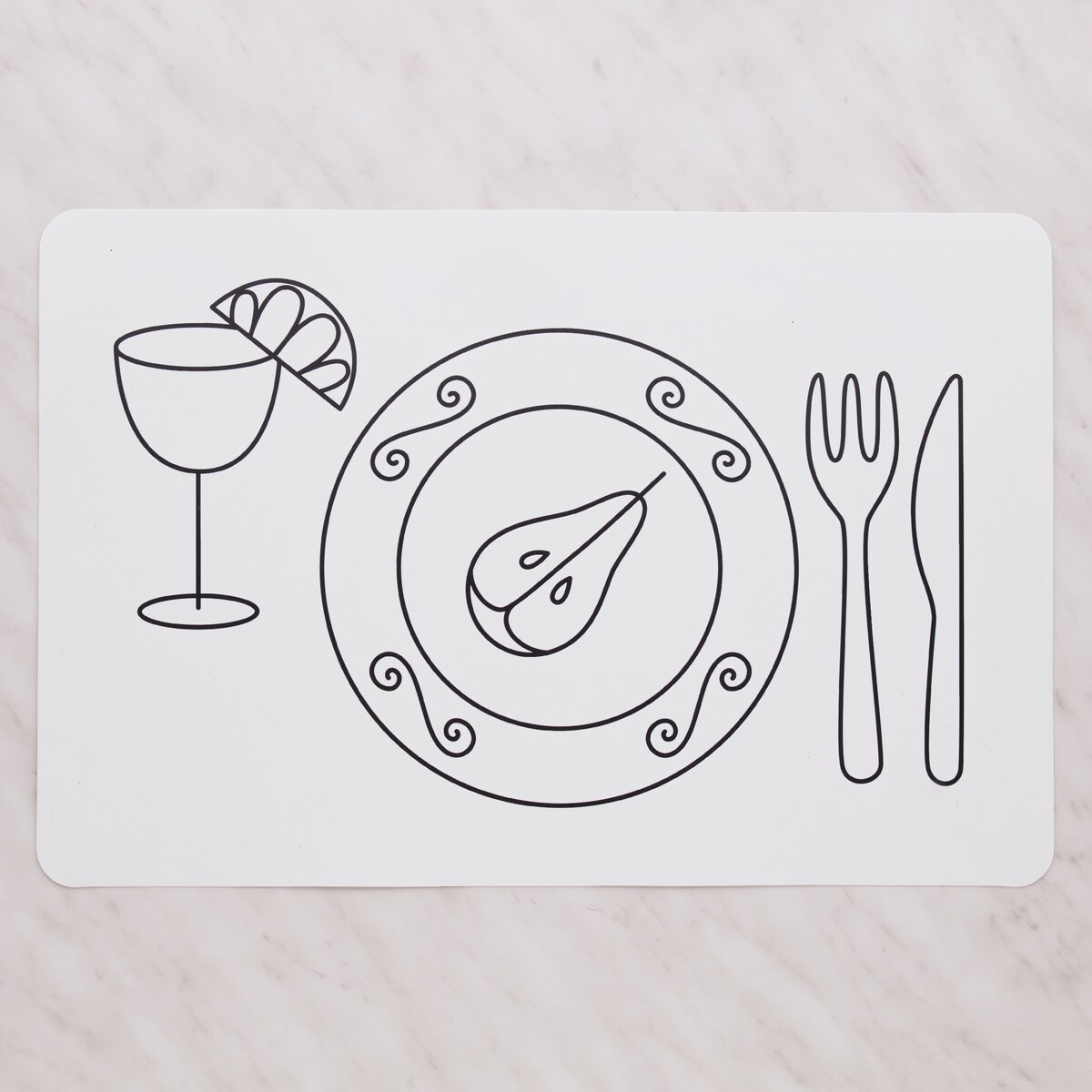 Podkładka Dwustronna Teguera z motywem kulinarnym