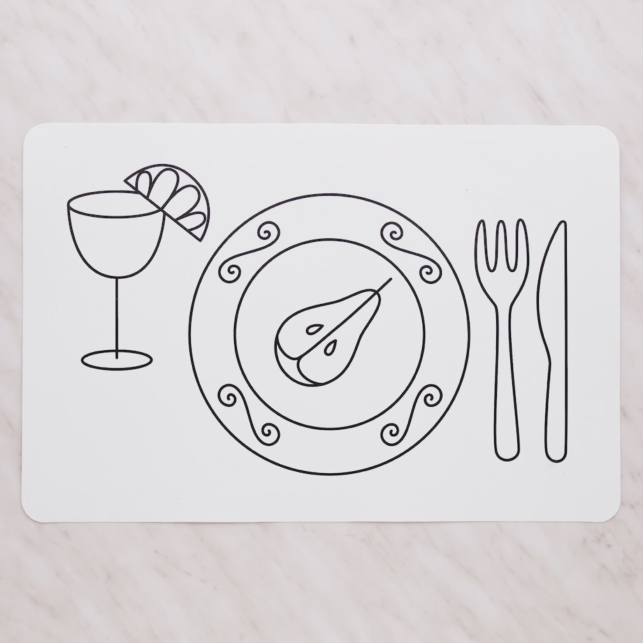 Podkładka Dwustronna Teguera z motywem kulinarnym