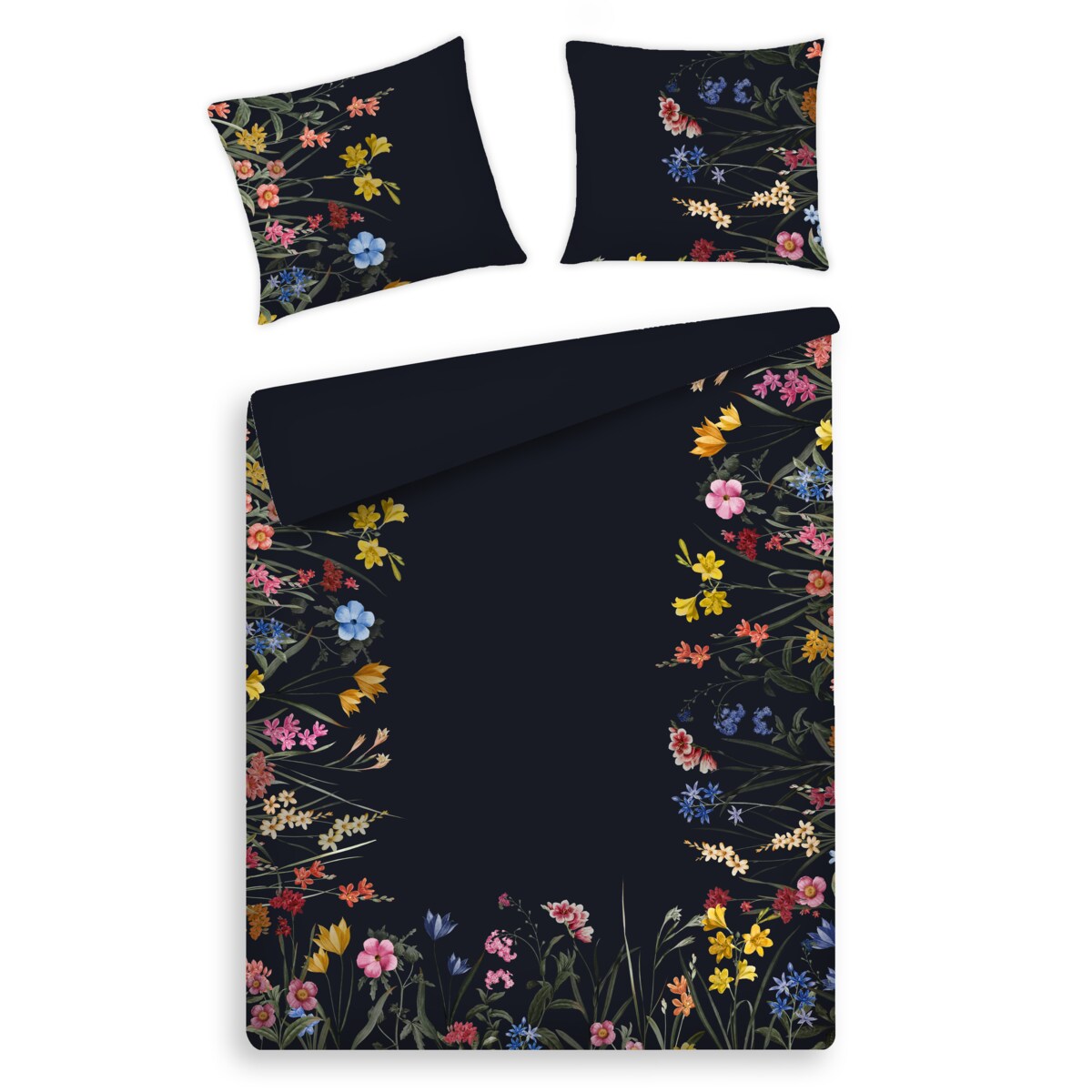 Pościel z bawełny satynowej Grelo 160x200 cm z motywem kwiatowym