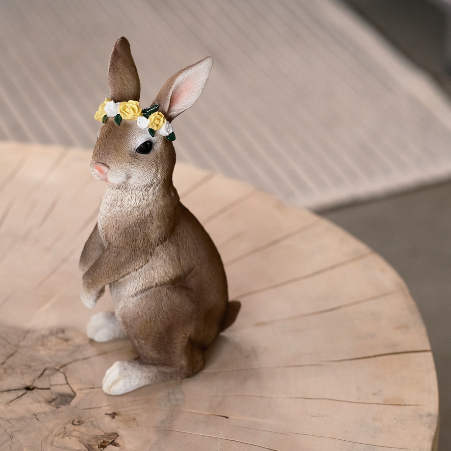 Figurka Flowerita z motywem królika
