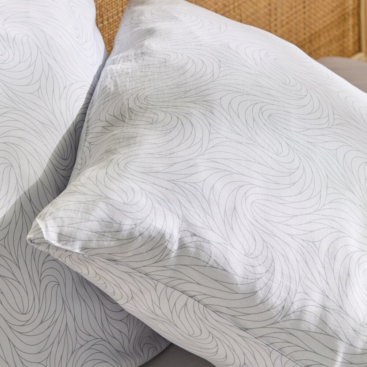 Pościel z bawełny satynowej Linguine 160x200 cm z motywem abstrakcyjnym