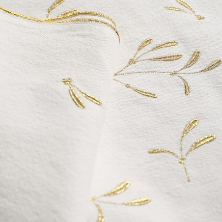 Bieżnik Vishiosi 40x180 cm z motywem roślinnym