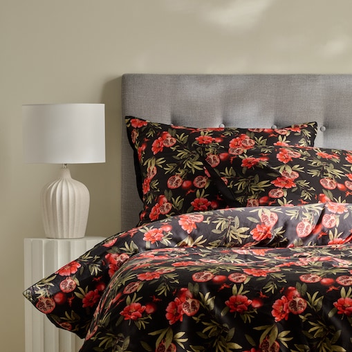 Pościel z bawełny satynowej Granadillo 160x200 cm z motywem owoców
