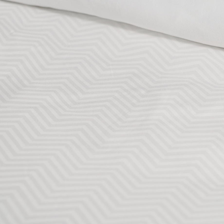 Pościel z bawełny satynowej Samjon 160x200 cm z motywem geometrycznym