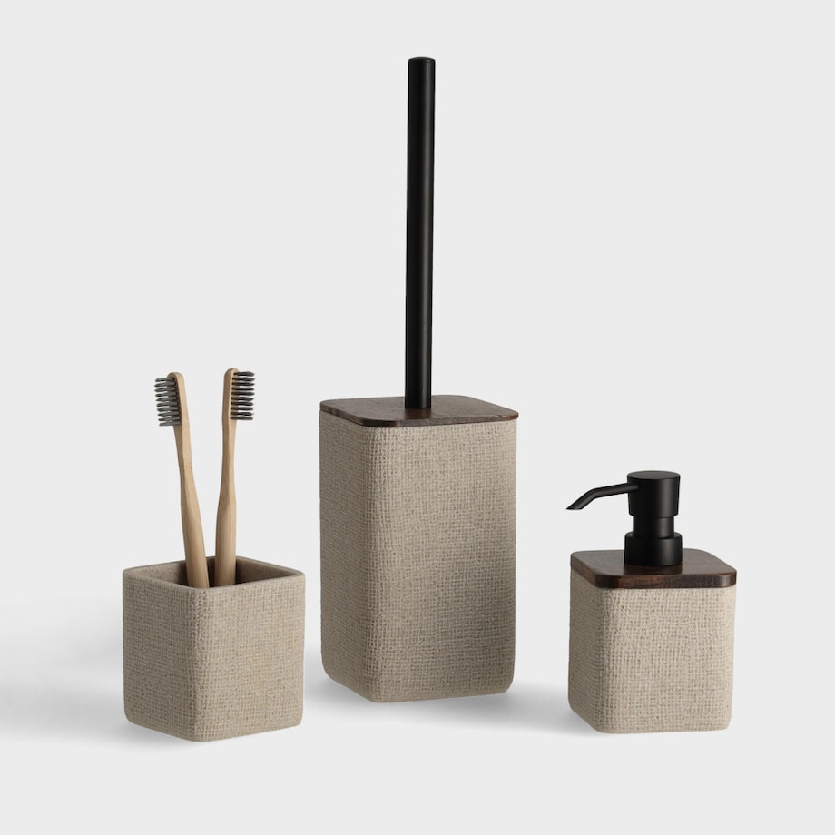 Zestaw Akcesoriów Łazienkowych z Masy Żywicznej Corpo