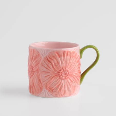 Kubek Malva z motywem kwiatowym