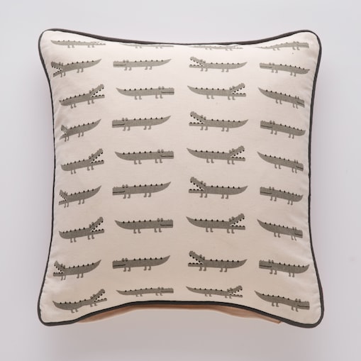 Poszewka Drukowana Krokos 45x45 cm z motywem zwierzęcym