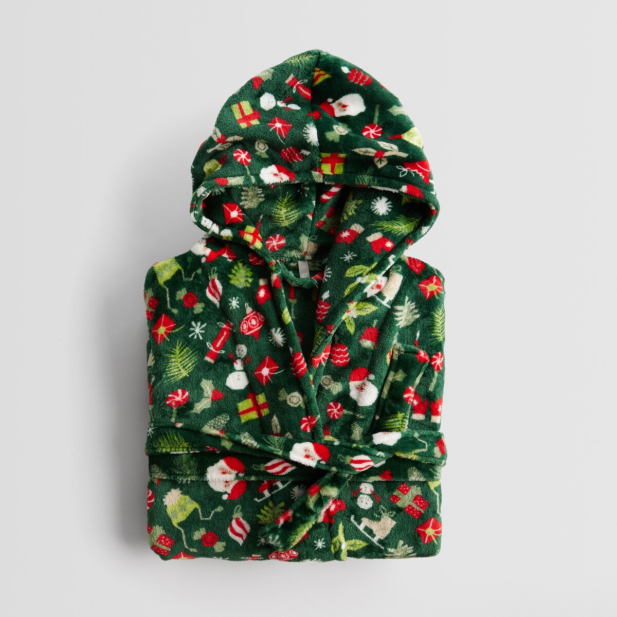 Szlafrok Festio z motywem mikołaja