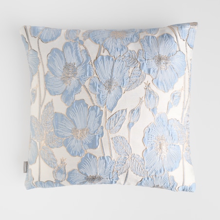 Poszewka Żakardowa Makowka 45x45 cm z motywem kwiatowym
