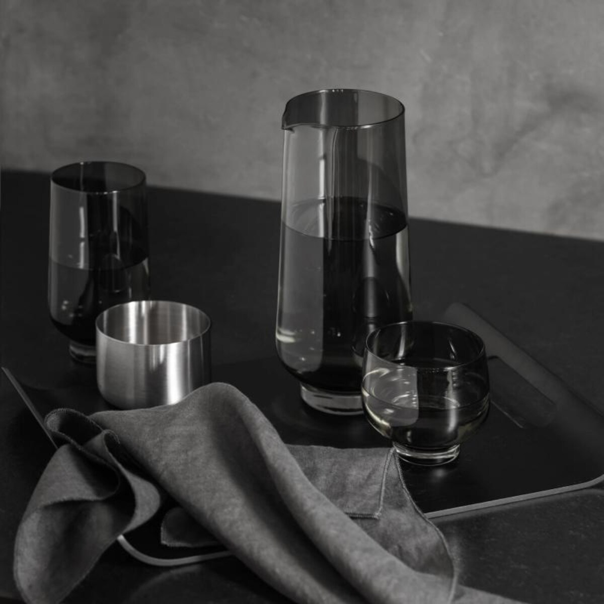 Taca WILO, 35,5 cm, czarna, drewno