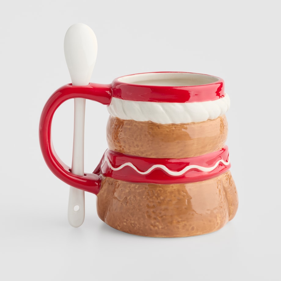 Kubek Z Dodatkiem Gingerface z motywem piernika