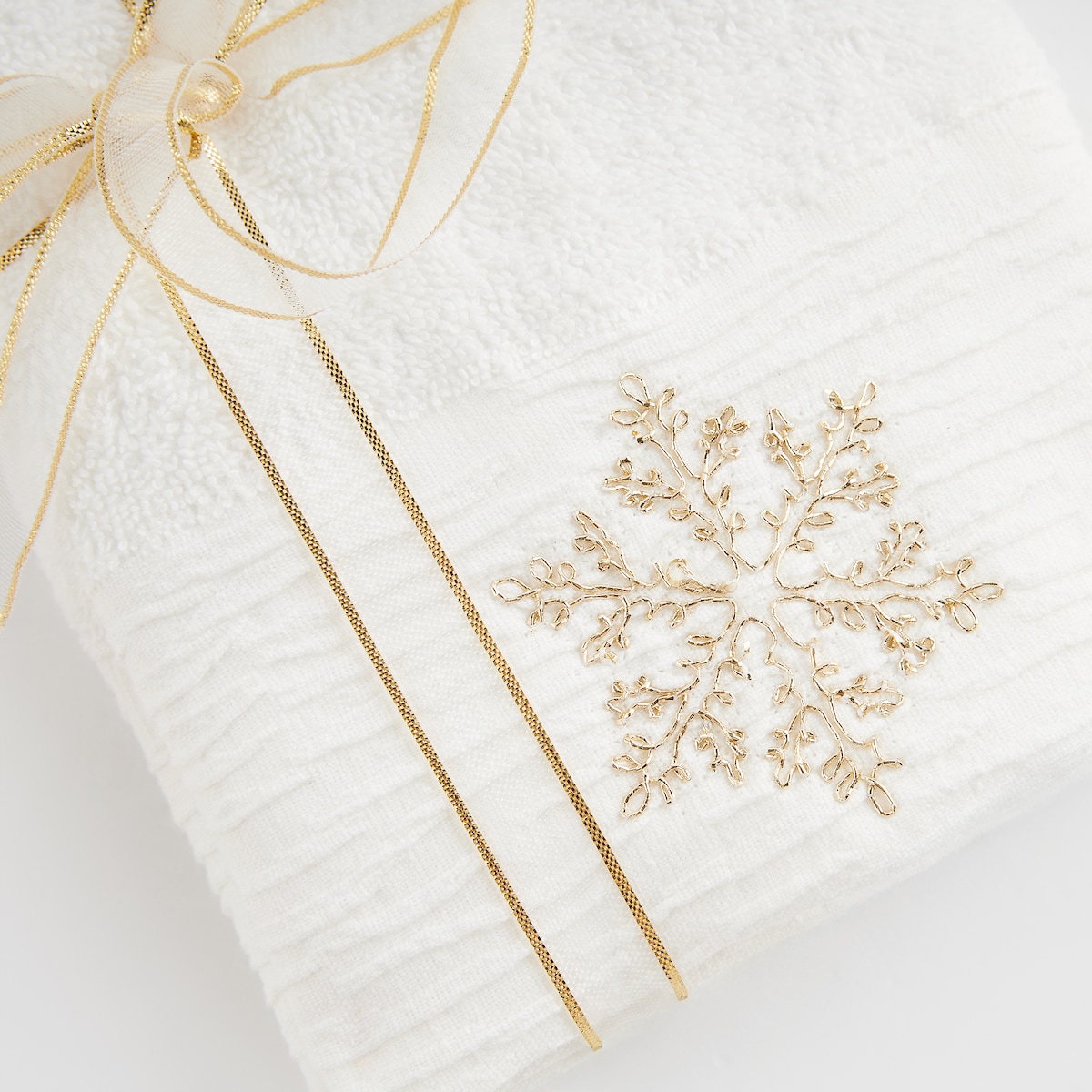 Komplet ręczników dekoracyjnych do twarzy lub rąk 2szt Snowy 30x50 cm