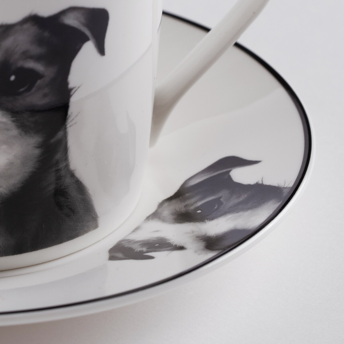 Filiżanka Ze Spodkiem Jackie z motywem zwierzęcym